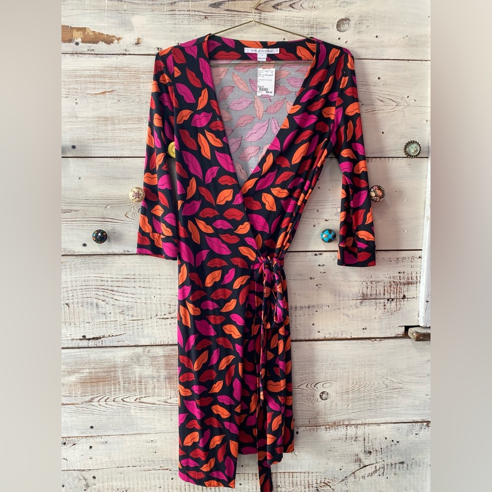 Diane Von Furstenberg Multicolor Wrap Dress